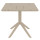 Вуличний стіл Siesta Paris Table 70 Бежевий (Taupe)