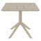 Вуличний стіл Siesta Paris Table 70 Бежевий (Taupe)-0-thumb