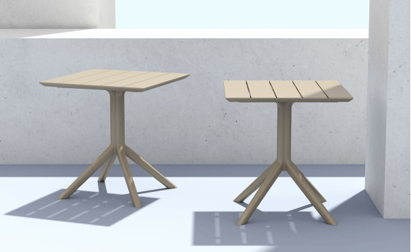 Уличный стол Siesta Paris Table 70 Черный (Black)-5