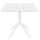 Вуличний стіл Siesta Paris Table 70 Білий (White)