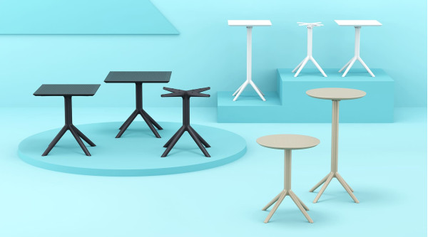 Складной уличный стол Siesta Sky Folding Table 60 Белый (White)-15