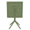 Складной уличный стол Siesta Sky Folding Table 60 Зеленый (Olive Green)-3-thumb