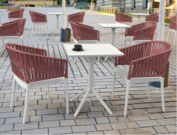 Складной уличный стол Siesta Sky Folding Table 60 Белый (White)-12