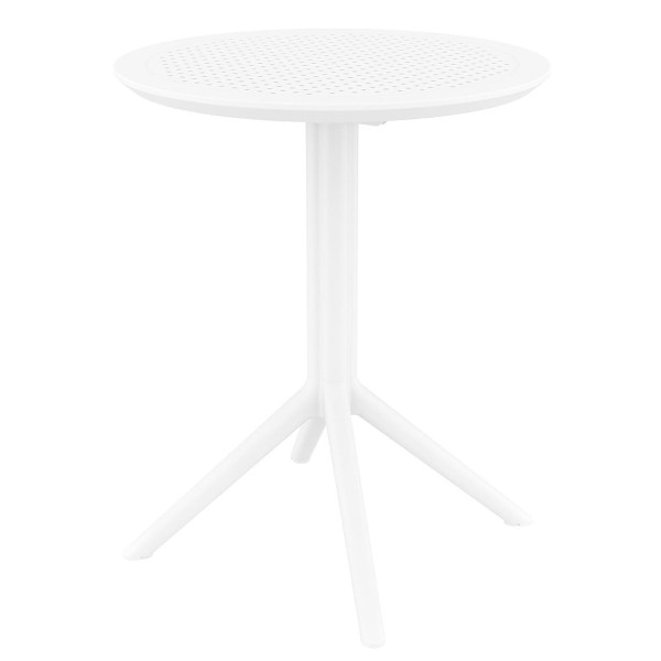 Круглый складной уличный стол Siesta Sky Folding Table 60 Белый (White)-0