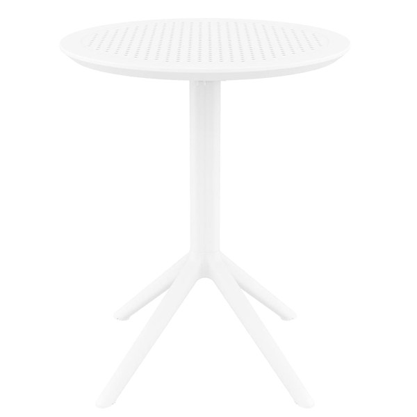 Круглый складной уличный стол Siesta Sky Folding Table 60 Белый (White)-1