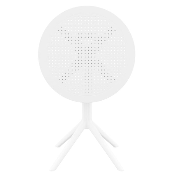 Круглый складной уличный стол Siesta Sky Folding Table 60 Белый (White)-3