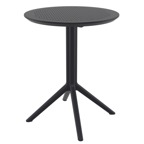 Круглый складной уличный стол Siesta Sky Folding Table 60 Черный (Black)-0