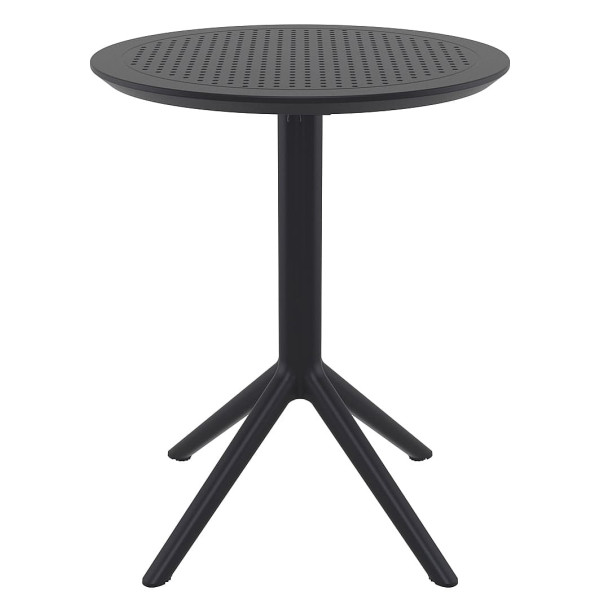 Круглый складной уличный стол Siesta Sky Folding Table 60 Черный (Black)-1