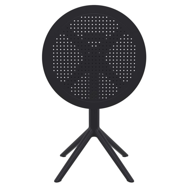 Круглый складной уличный стол Siesta Sky Folding Table 60 Черный (Black)-3