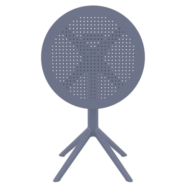 Круглий складний вуличний стіл Siesta Sky Folding Table 60 Темно-сірий (Dark Grey)-3