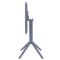Круглий складний вуличний стіл Siesta Sky Folding Table 60 Темно-сірий (Dark Grey)-2-thumb