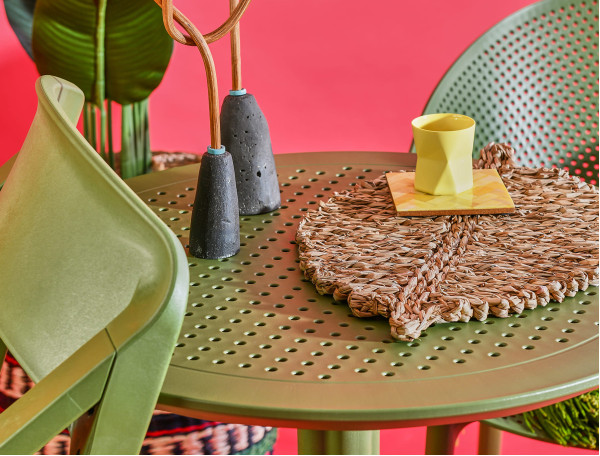 Круглий складний вуличний стіл Siesta Sky Folding Table 60 Зелений (Olive Green)-9