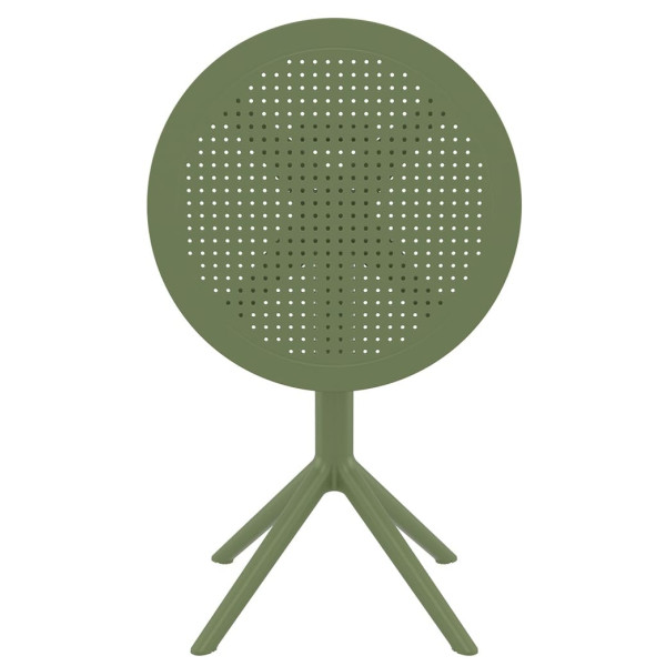 Круглий складний вуличний стіл Siesta Sky Folding Table 60 Зелений (Olive Green)-3