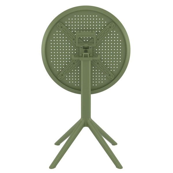 Круглий складний вуличний стіл Siesta Sky Folding Table 60 Зелений (Olive Green)-4