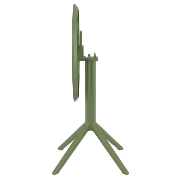 Круглий складний вуличний стіл Siesta Sky Folding Table 60 Зелений (Olive Green)-2