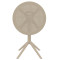 Круглий складний вуличний стіл Siesta Sky Folding Table 60 Бежевий (Taupe)-3-thumb