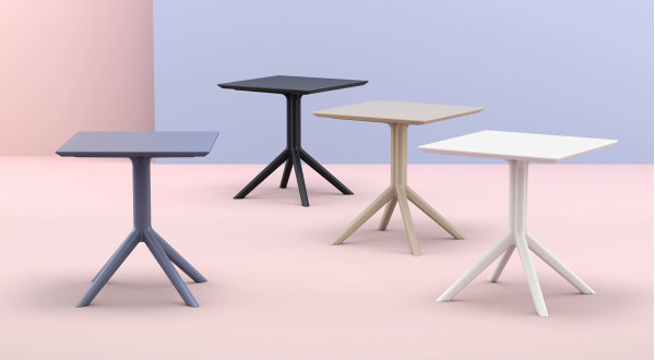 Уличный стол Siesta Sky Table 70 Черный (Black)-9