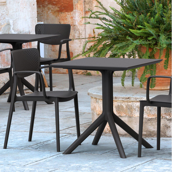 Уличный стол Siesta Sky Table 70 Черный (Black)-2