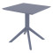 Уличный стол Siesta Sky Table 70 Темно-серый (Dark grey)-4-thumb