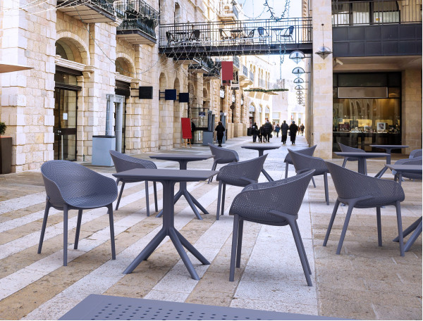 Уличный стол Siesta Sky Table 70 Черный (Black)-11