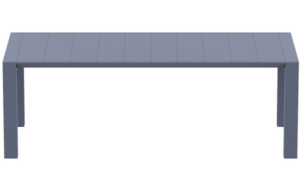 Раздвижной уличный обеденный стол Siesta Vegas 180–220 см Темно-серый (Dark Grey)-11