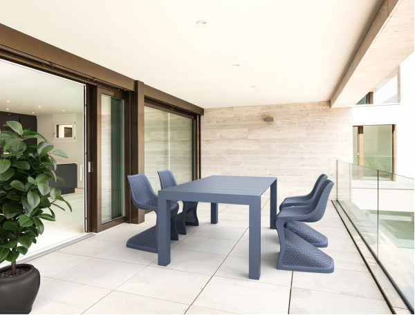 Раздвижной уличный обеденный стол Siesta Vegas 180–220 см Темно-серый (Dark Grey)-7