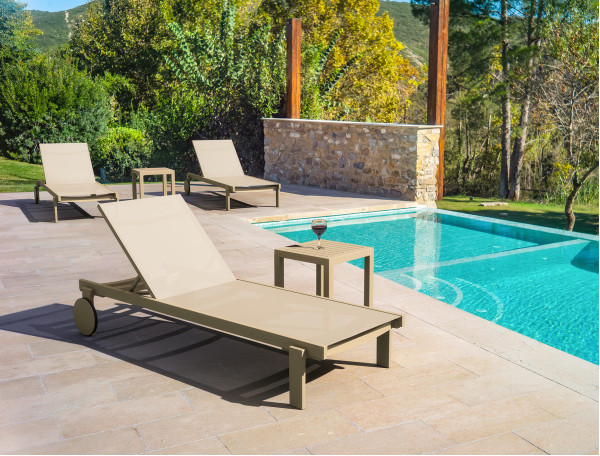 Уличный шезлонг Siesta Casablanca Бежевый (Taupe)-1