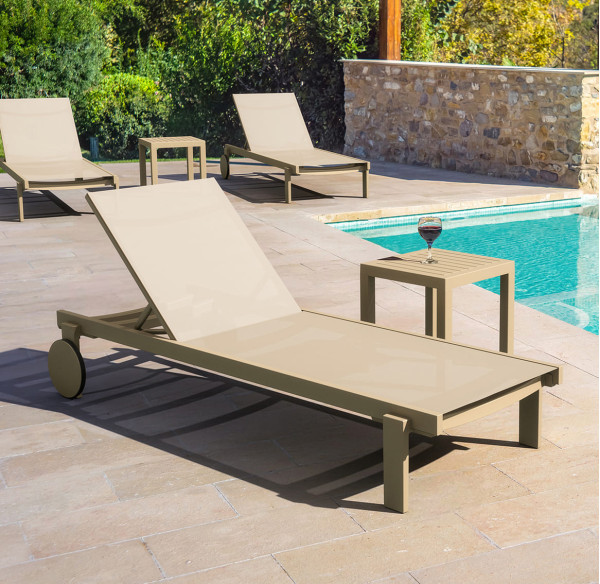 Уличный шезлонг Siesta Casablanca Бежевый (Taupe)-0