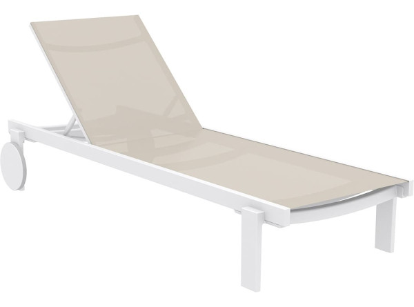 Уличный шезлонг Siesta Casablanca Белый/бежевый (White Taupe)-3