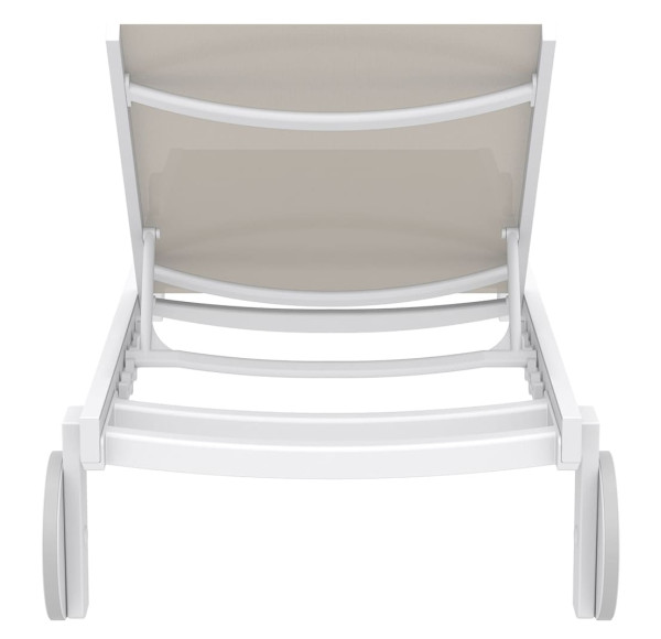 Уличный шезлонг Siesta Casablanca Белый/бежевый (White Taupe)-7