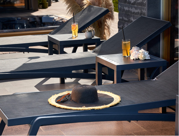 Уличный шезлонг Siesta Pacific Темно-серый/черный (Dark Grey Black)-7