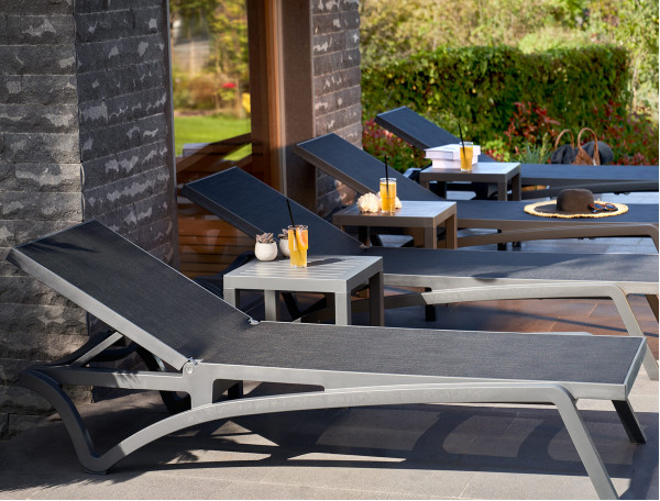 Уличный шезлонг Siesta Pacific Темно-серый/черный (Dark Grey Black)-8