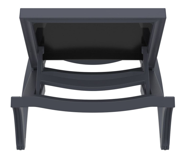 Уличный шезлонг Siesta Pacific Темно-серый/черный (Dark Grey Black)-16