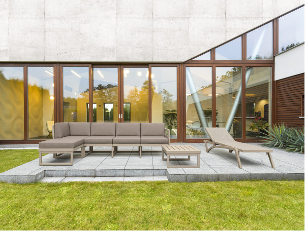 Уличный шезлонг Siesta Pacific Бежевый (Taupe Taupe)-4