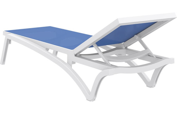 Вуличний шезлонг Siesta Pacific Білий/синій (White Blue)-6