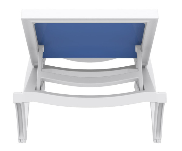 Вуличний шезлонг Siesta Pacific Білий/синій (White Blue)-8