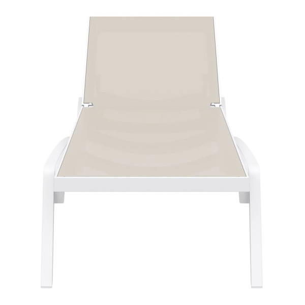 Вуличний шезлонг Siesta Pacific Білий/бежевий (White Taupe)-7