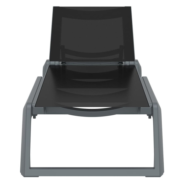 Уличный шезлонг Siesta Rio Темно-серый/черный (Dark Grey Black)-6