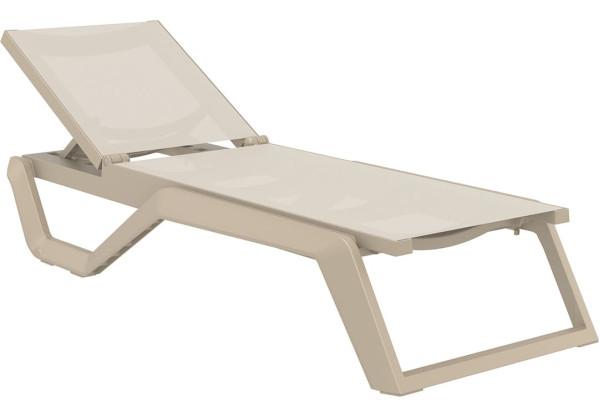 Уличный шезлонг Siesta Rio Бежевый (Taupe Taupe)-4