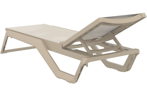 Уличный шезлонг Siesta Rio Бежевый (Taupe Taupe)-6