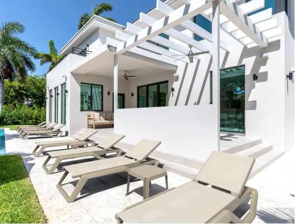 Уличный шезлонг Siesta Rio Бежевый (Taupe Taupe)-3