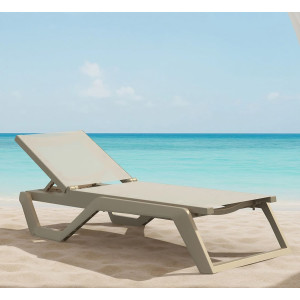 Вуличний шезлонг Siesta Rio Бежевий (Taupe Taupe)