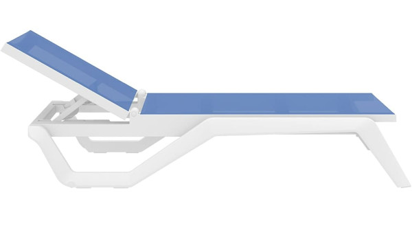 Уличный шезлонг Siesta Rio Белый/синий (White Blue)-4