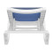 Уличный шезлонг Siesta Rio Белый/синий (White Blue)-7-thumb