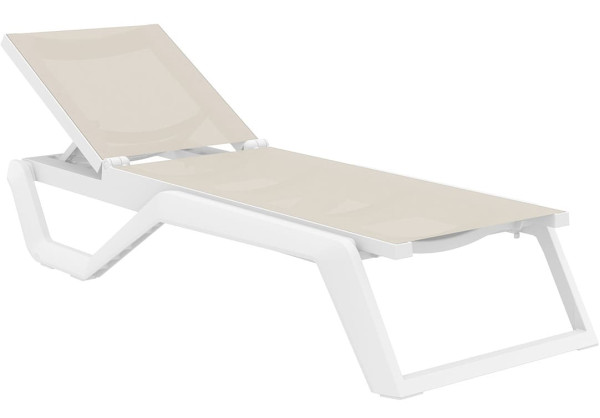 Уличный шезлонг Siesta Rio Белый/бежевый (White Taupe)-0