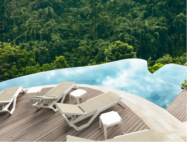 Уличный шезлонг Siesta Rio Белый/бежевый (White Taupe)-1