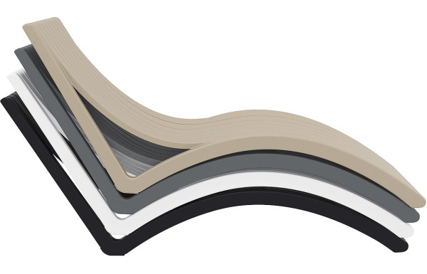 Вуличний шезлонг Siesta Slim Чорний (Black)-9