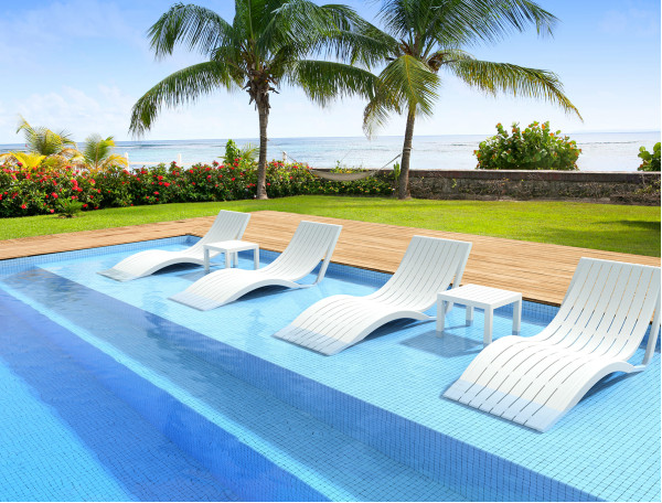 Вуличний шезлонг Siesta Slim Чорний (Black)-10