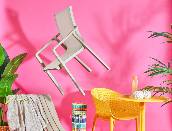 Вуличний шезлонг Siesta Slim Бежевий (Taupe)-12