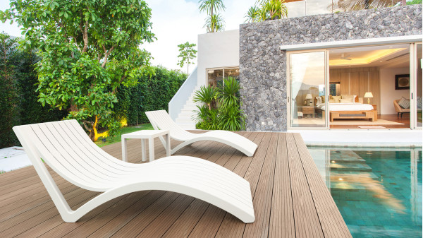 Вуличний шезлонг Siesta Slim Чорний (Black)-11